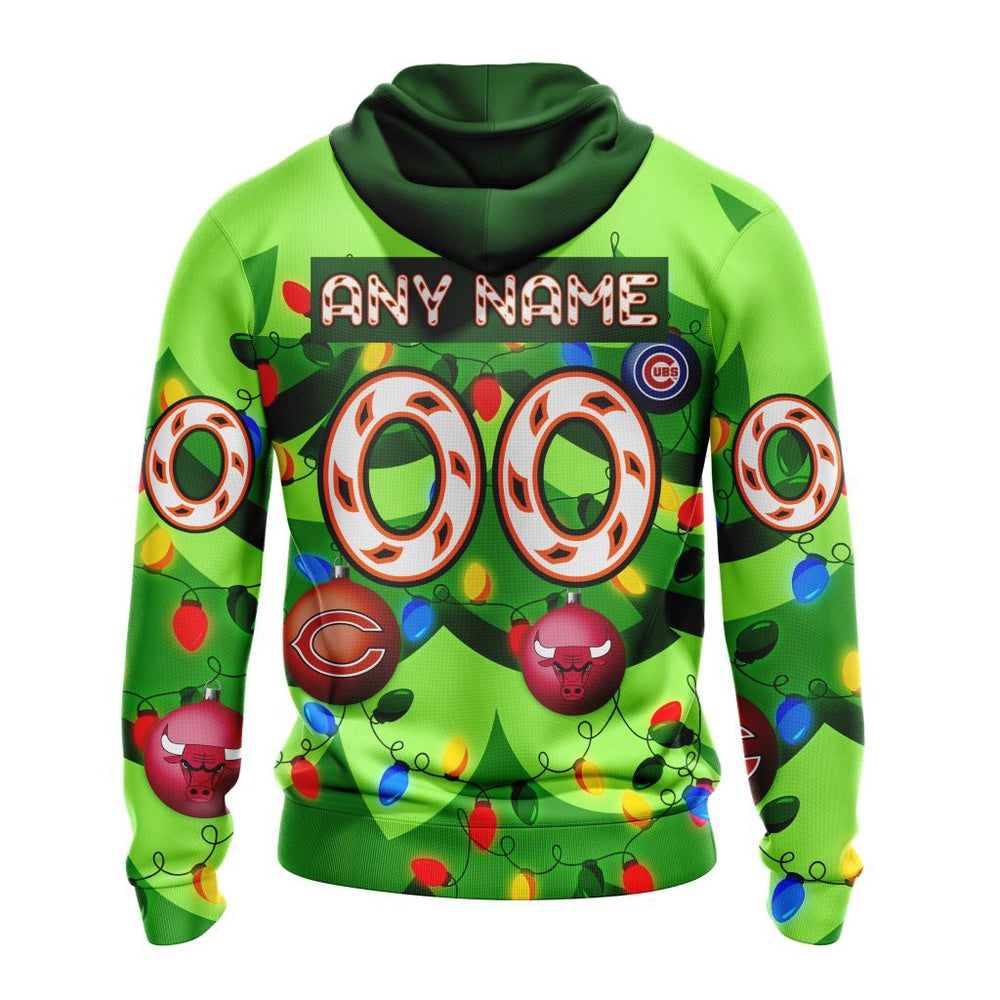 NHL Chicago BlackHawks Specialized Christmass Tree Color And City’s Sport Teams Hoodie, T Shirt