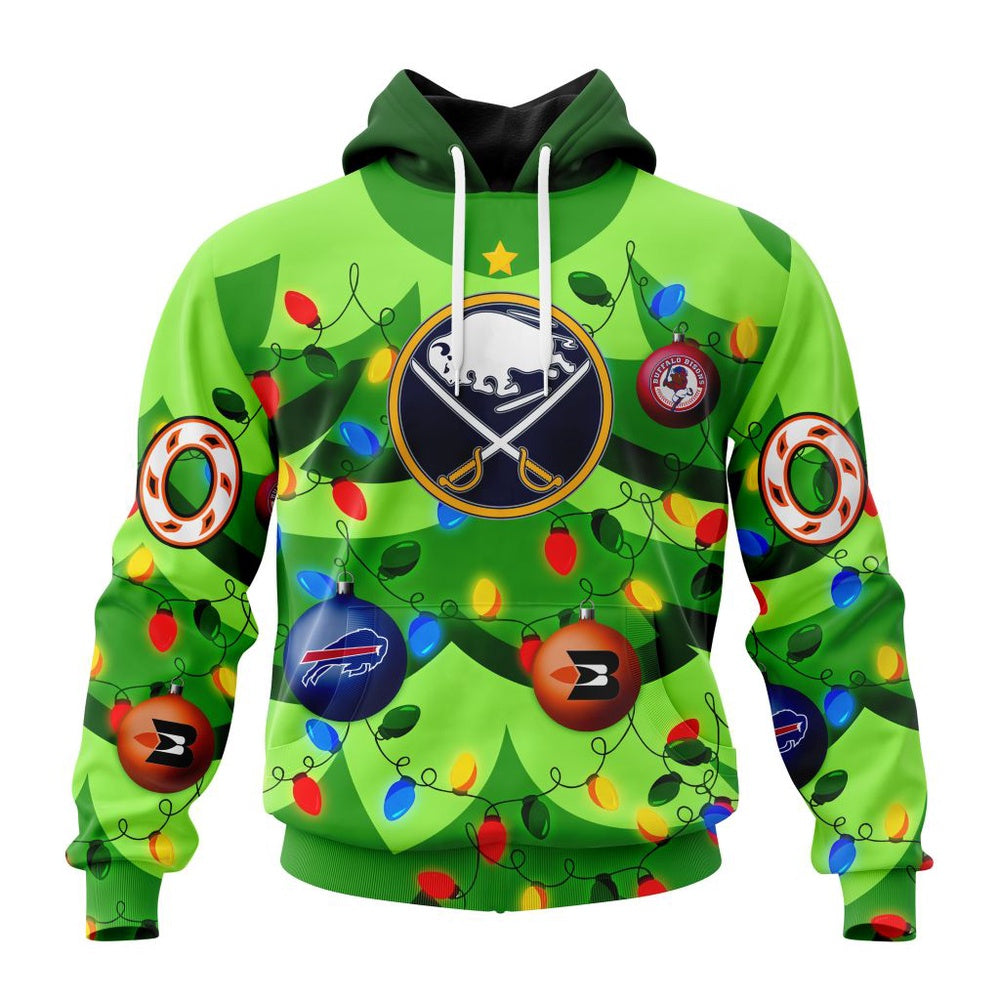 NHL Buffalo Sabres Specialized Christmass Tree Color And City’s Sport Teams Hoodie, T Shirt