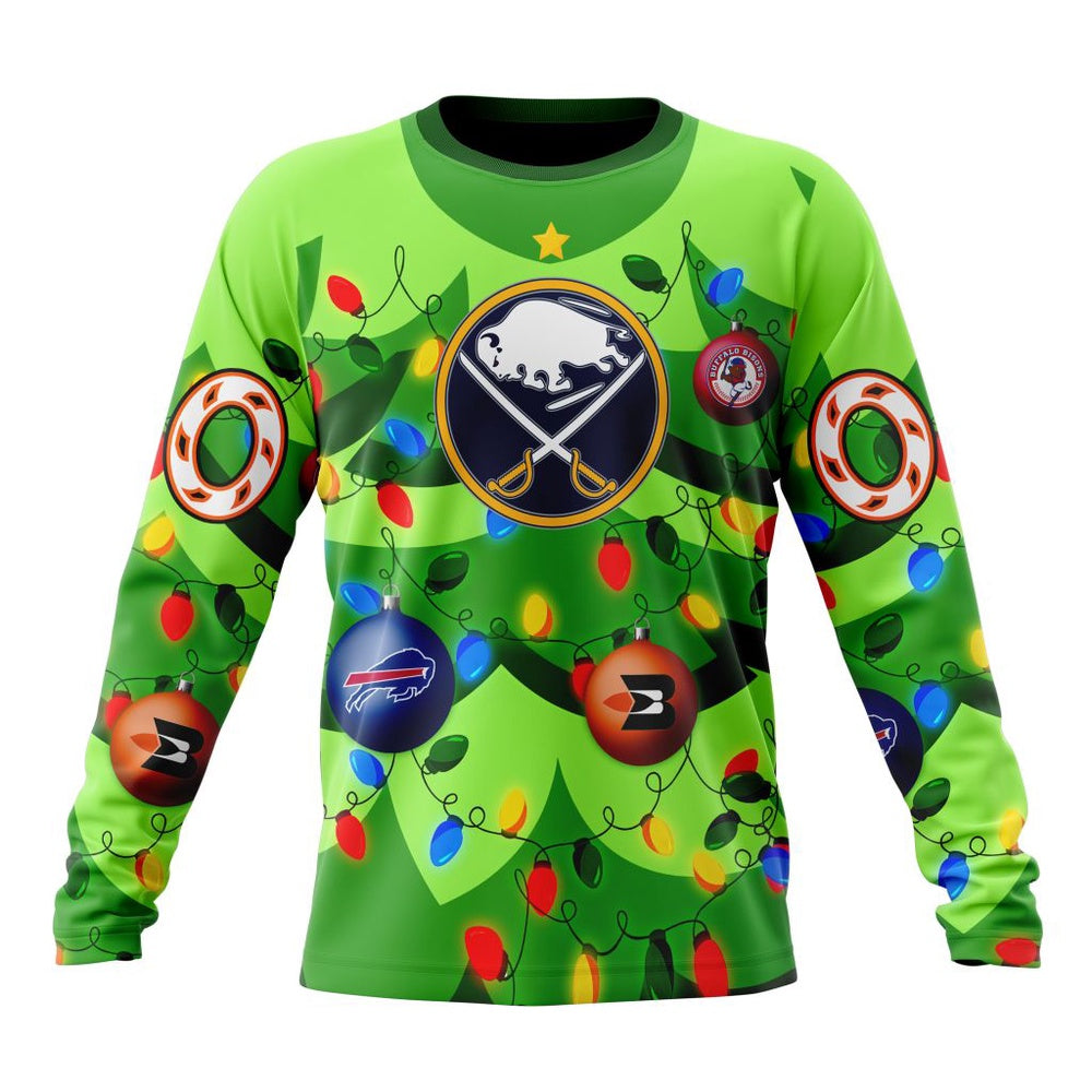NHL Buffalo Sabres Specialized Christmass Tree Color And City’s Sport Teams Hoodie, T Shirt