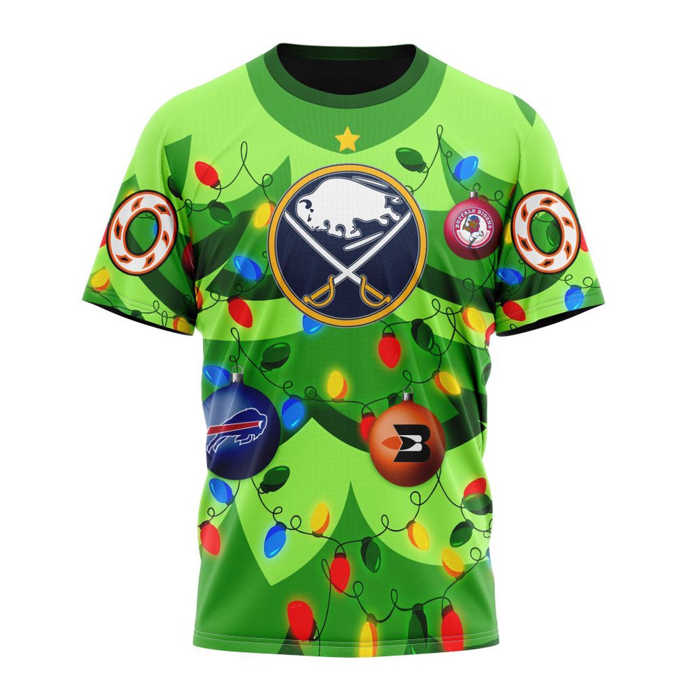 NHL Buffalo Sabres Specialized Christmass Tree Color And City’s Sport Teams Hoodie, T Shirt