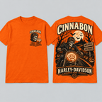Cinnabon Harley Davidson Orange Halloween T-Shirt
