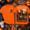 Harley-Davidson Dunkin Donuts Skeleton Biker Halloween T-Shirt