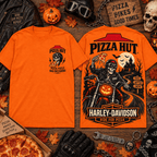 Pizza Hut x Harley-Davidson Halloween Orange T-Shirt