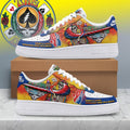 Grateful Dead What a Long Strange Trip Custom Air Force 1 Shoes, Steal Your Face Skeleton Sneakers, Music Air Force 1 Shoes