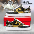 Alan Jackson Last Call One More For The Road Country Music Graphic Custom Air Force 1 Shoes, Music Air Force 1 Shoes
