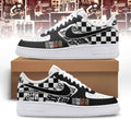 Cheap Trick All Washed Up Tour Black & White Checkerboard Rock Graphic Custom Air Force 1 Shoes, Music Air Force 1 Shoes