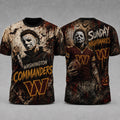 Washington Commanders NFL Michael Myers Sunday Nightmares Horror Halloween 3D T Shirt, Football New Design Shirt