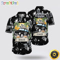 NHL Los Angeles Kings Hawaiian Shirt Tropical Forest Motif Car Traveling Summer Hawaiian Shirt