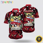 NHL Ottawa Senators Hawaiian Shirt Tropical Forest Motif Car Traveling Summer Hawaiian Shirt