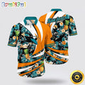 NHL San Jose Sharks Hawaiian Shirt With Tropical Pineapple Summer Hawaiian Shirt
