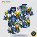 NHL Toronto Maple Leafs Hawaiian Shirt Tropical Parrot Pattern Summer Hawaiian Shirt