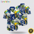 NHL Tampa Bay Lightning Hawaiian Shirt Tropical Parrot Pattern Summer Hawaiian Shirt