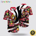 NHL Ottawa Senators Hawaiian Shirt With Tropical Pineapple Summer Hawaiian Shirt