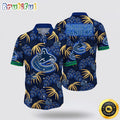 NHL Vancouver Canucks Hawaiian Shirt Tropical Motifs Summer Hawaiian Shirt