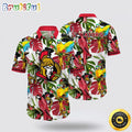 NHL Ottawa Senators Hawaiian Shirt Tropical Parrot Pattern Summer Hawaiian Shirt