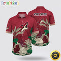 NHL Arizona Coyotes Hawaiian Shirt Tropical Forest Motifs Summer Hawaiian Shirt