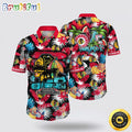 NHL Chicago Blackhawks Hawaiian Shirt With Tropical Fruits Summer Hawaiian Shirt