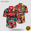 NHL Calgary Flames Hawaiian Shirt With Tropical Fruits Summer Hawaiian Shirt