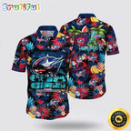 NHL Columbus Blue Jackets Hawaiian Shirt With Tropical Fruits Summer Hawaiian Shirt