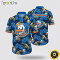 NHL New York Islanders Hawaiian Shirt Tropical Motifs Summer Hawaiian Shirt