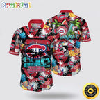NHL Montreal Canadiens Hawaiian Shirt With Tropical Fruits Summer Hawaiian Shirt