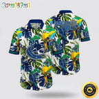 NHL Vancouver Canucks Hawaiian Shirt Tropical Parrot Pattern Summer Hawaiian Shirt