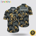 NHL Vegas Golden Knights Hawaiian Shirt Tropical Motifs Summer Hawaiian Shirt