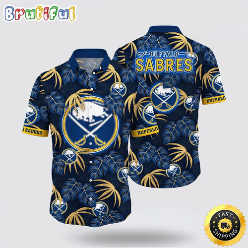 NHL Buffalo Sabres Hawaiian Shirt Tropical Motifs Summer Hawaiian Shirt