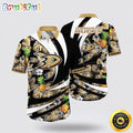 NHL Anaheim Ducks Hawaiian Shirt With Tropical Pineapple Summer Hawaiian Shirt