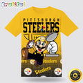 NFL Pittsburgh Steelers Super Mario T Shirt Summer Style Meets Football Fandom