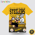 NFL Pittsburgh Steelers Super Mario T Shirt Summer Style Meets Football Fandom