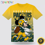 NFL Green Bay Packers Mickey T Shirt Show Your Team Spirit In Tropical Style