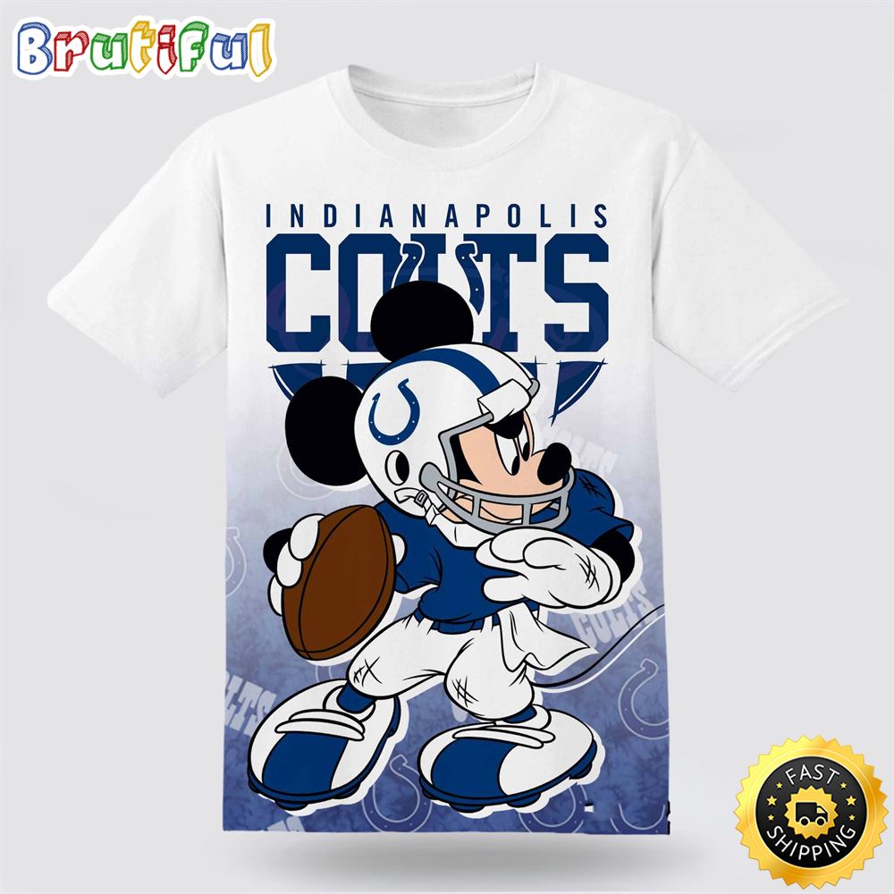 NFL Indianapolis Colts Disney Mickey T Shirt Show Your Team Spirit In Tropical Style
