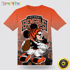 NFL Cincinnati Bengals Mickey T Shirt Show Your Team Spirit In Tropical Style