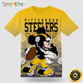 NFL Pittsburgh Steelers Disney Mickey T Shirt Show Your Team Spirit In Tropical Style