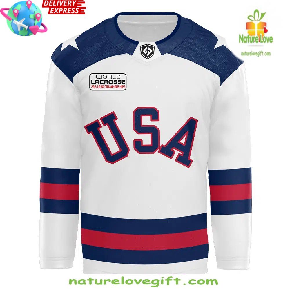 USA Women’s Hockey Jersey 2026 White Box Style