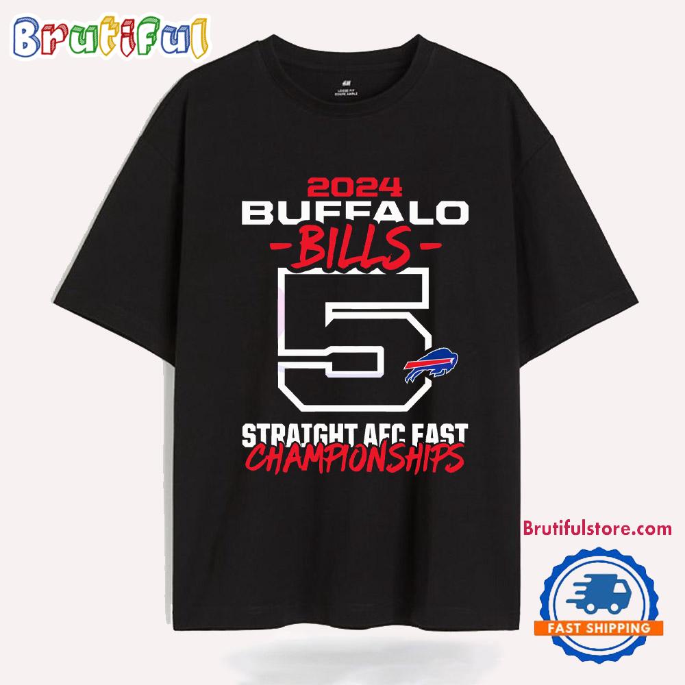 2024 Buffalo Bills Straight Afc East Championships T Shirt