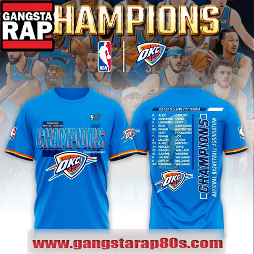 2024-25 Oklahoma City Thunder Champions NBA Unisex T Shirt