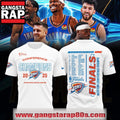 2024-25 Oklahoma City Thunder Finals Western Conference White 3D Shirt