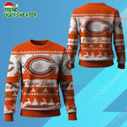 Nfl 2025 Christmas Bears Festive Reindeer Tree Ugly Sweater