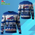 Nfl 2025 Christmas Bills Festive Reindeer Tree Ugly Sweater