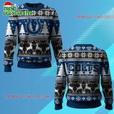 Nfl 2025 Colts Reindeer Football Christmas Ugly Sweater
