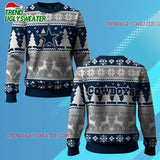Nfl 2025 Cowboys Reindeer Football Christmas Ugly Sweater