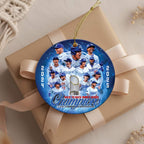 2025 Dodgers Back to Back World Series Champions Ornament