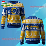 Nfl 2025 Rams Reindeer Football Christmas Ugly Sweater