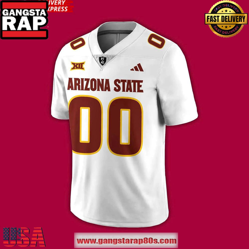 2025 Arizona State Sun Devils New Season White Custom Football Jersey