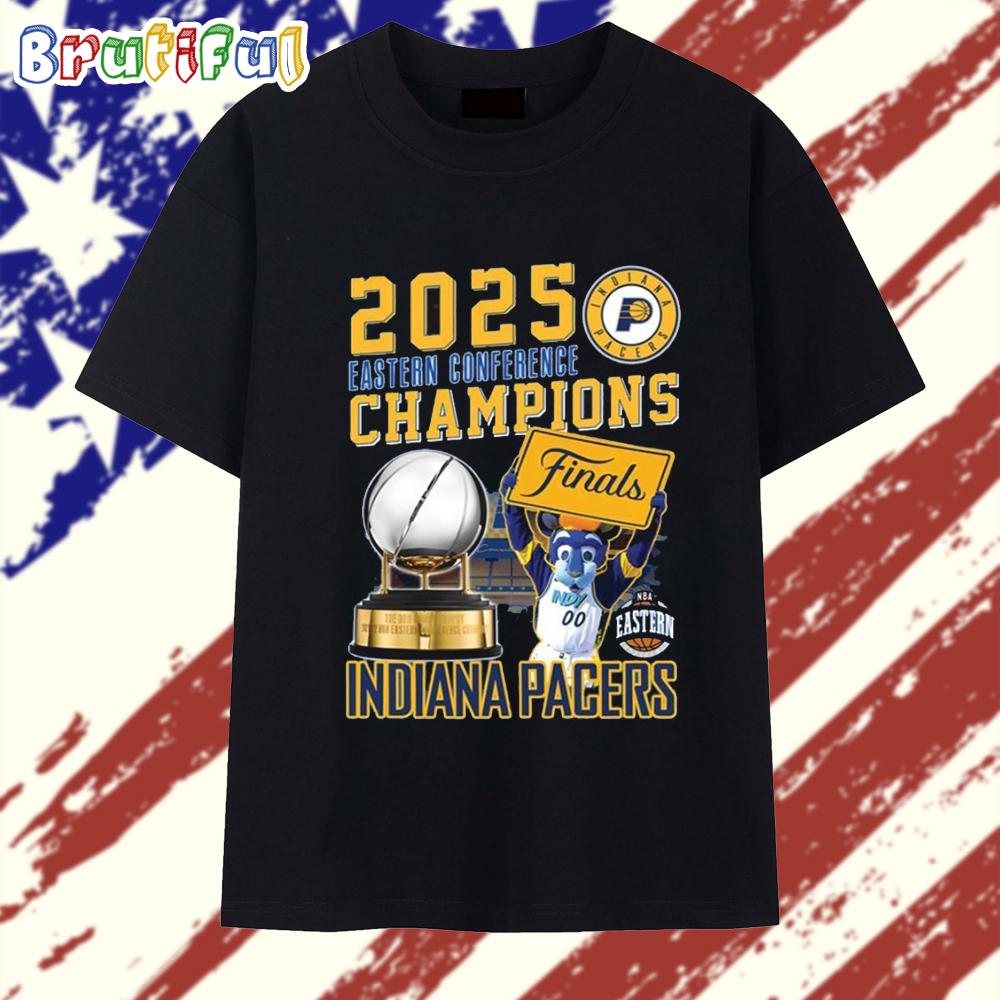 2025 Eastern Conference Champions Finals Indiana Pacers Mascot T Shirt