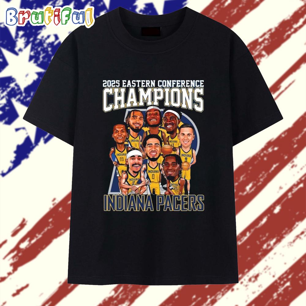 2025 Eastern Conference Champions Indiana Pacers Team T Shirt