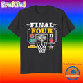 2025 Final Four Auburn Florida Duke Houston Logo T Shirt