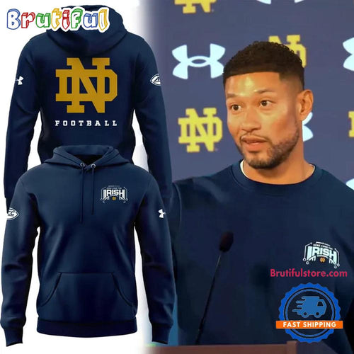 2025 Here Come The Irish Notre Dame Football Hoodie